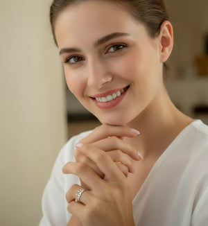 Custom Arabic Name Ring in Premium Gold Plated Stainless Steel