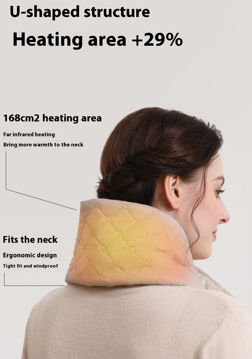 USB Rechargeable Electric Heated Scarf with Three Temperature Settings