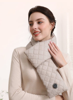 USB Rechargeable Electric Heated Scarf with Three Temperature Settings