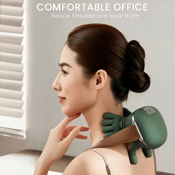 Cordless 6D Deep Kneading Neck and Shoulder Heated Massager