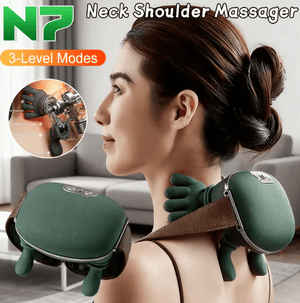 Cordless 6D Deep Kneading Neck and Shoulder Heated Massager